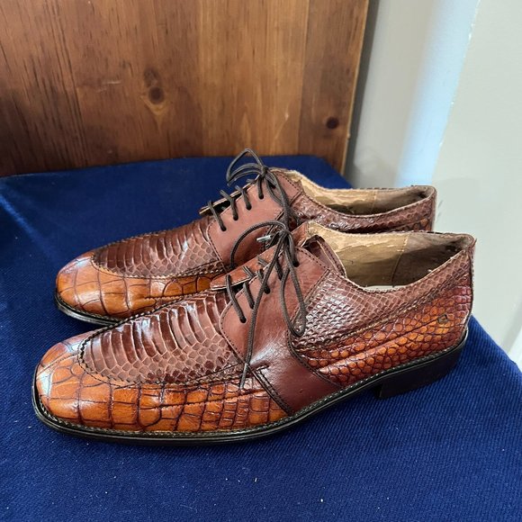 Stacy Adams Men’s Genuine Snakeskin Leather Upper Lace Up main image 10
